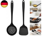 2 StüCk Pfannenwender Silikon Wok Spatel Set HitzebestäNdig Pfannkuchenwender M