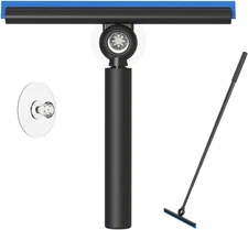 Squeegee for Window Cleaning, Shower Squeegee with Extension Pole, Telescopic Sq