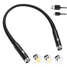 Rechargeable LED Neck Reading Light, Book Light for Reading in Bed, 3 Colors 