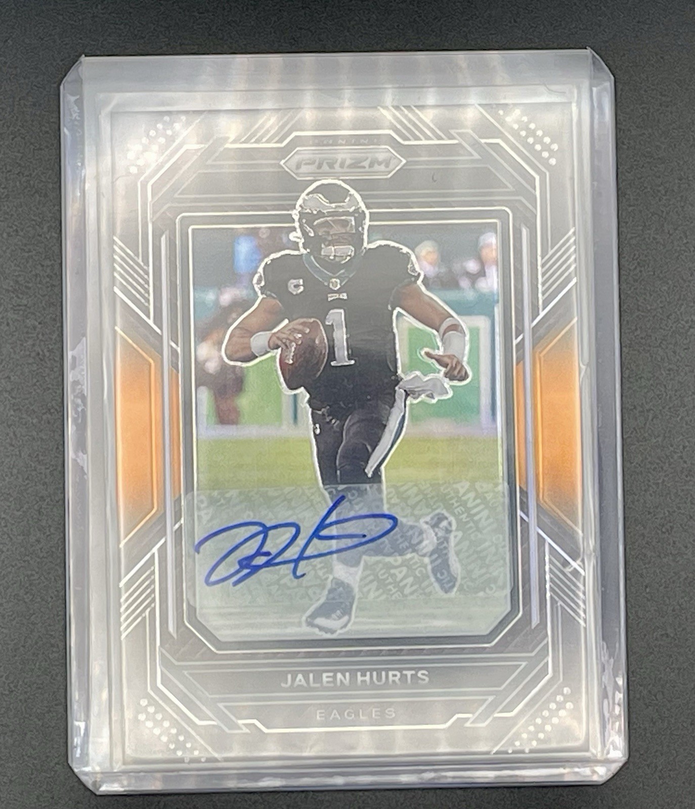 2022 Chronicles Prizm Black Orange Jalen Hurts Auto #/75