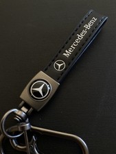 Mercedes Benz Schlüsselanhänger aus Leder – Schwarz, Neu, perfektes Geschen Mercedes Benz Schlüsselanhänger aus Leder – Schwarz, Neu, perfektes Geschen