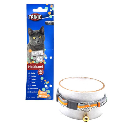 Trixie Katzenhalsband OneSize mit Glöckchen mit Sicherheitsverschluß  Ø 22-33cm
