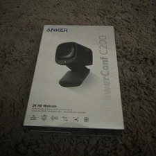 Anker PowerConf C200 2K Webcam AI-Noise Canceling Stereo Mic Privacy Cover New