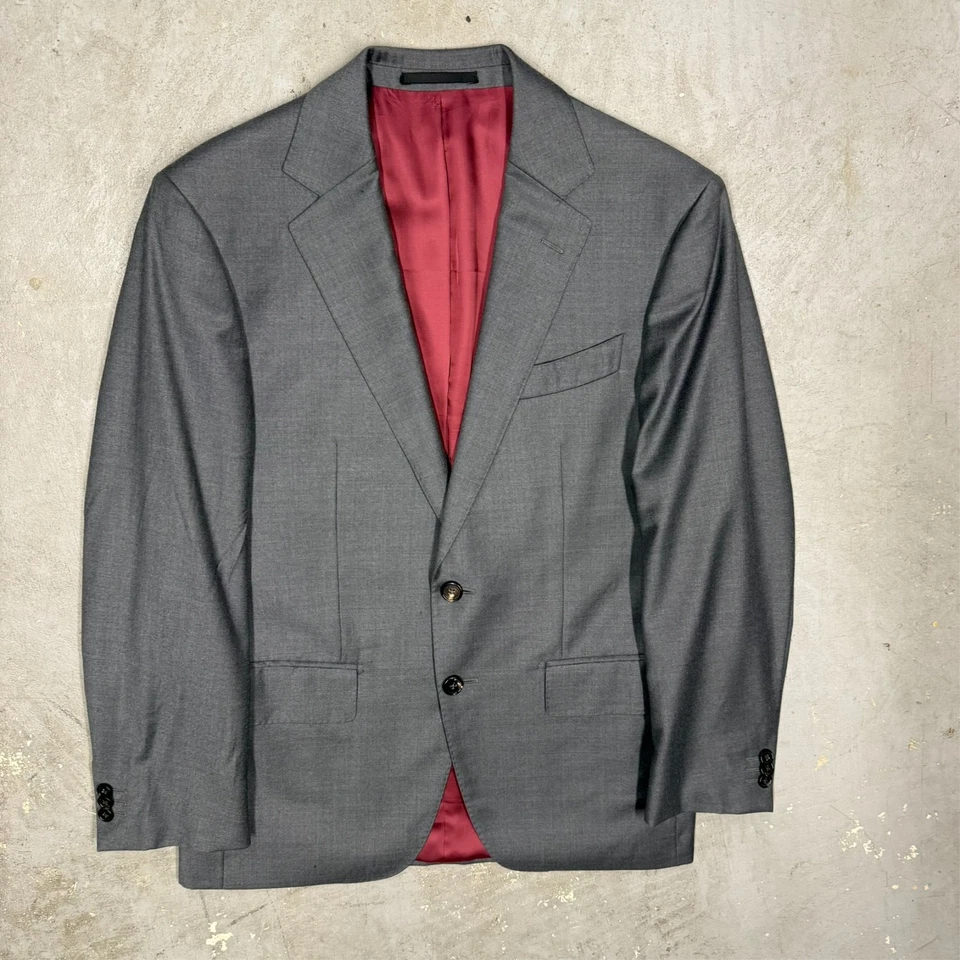 Spier & Mackay Blazer Flannel Wool Sport Coat Grey 38 S - Image 2 of 4