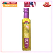 Mantova Organic Garlic Flavored Extra Virgin Olive Oil 8.5 oz Bottle