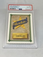 1989 UPPER DECK STAR ROOKIE KEN GRIFFEY RC CHECKLIST 1-26 PSA 10 GEM MT RARE