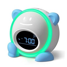 Kids Alarm Clock, Toddlers Alarm Clock Children Sleep Trainer Clock with Blue