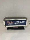 Vintage Coors Light THE SILVER BULLET Beer Cash Register Lighted Bar Sign Clock