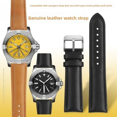  High Quality Genuine Leather Watch Straps Men's Wristband 20 22mm for Breitling