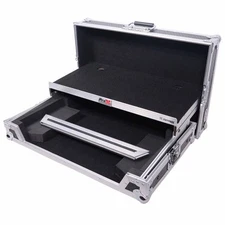 ProX X-DDJFLX4 LT Silver Finish Travel Road Flight Case for DDJ-400/DDJ-SB3 w...