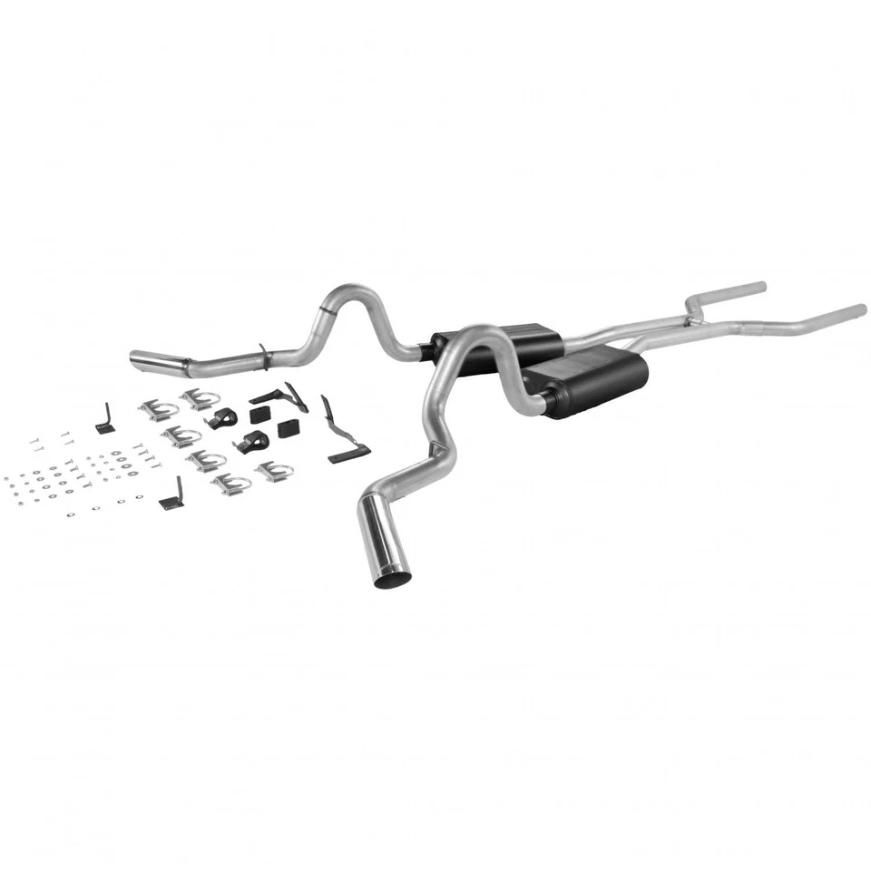 Flowmaster American Thunder Crossmenber Back Exhaust for 64-72 Chevy El Camino Foto 3 de 4