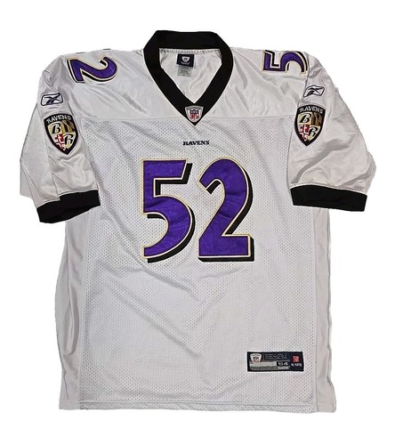 Reebok Baltimore Ravens Ray Lewis #52 On Field Jersey Mens Sz 54