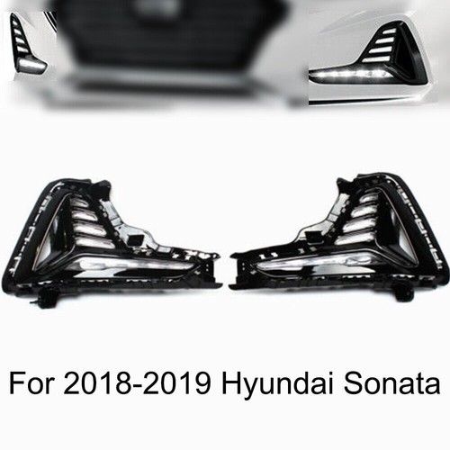 LED Daytime Running Light DRL Fog Lights For 2018 2019 Hyundai Sonata Left&Right - Picture 16 of 21