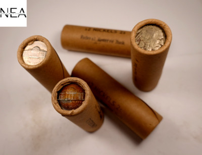 (1) SEALED BUFFALO/JEFFERSON NICKEL ROLL ~ FEDERAL RESERVE BANK ~ ALL PRE 1960