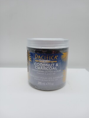 Pacifica Beauty, Coconut and Charcoal Underarm Detox Body Scrub, For Natural Deo