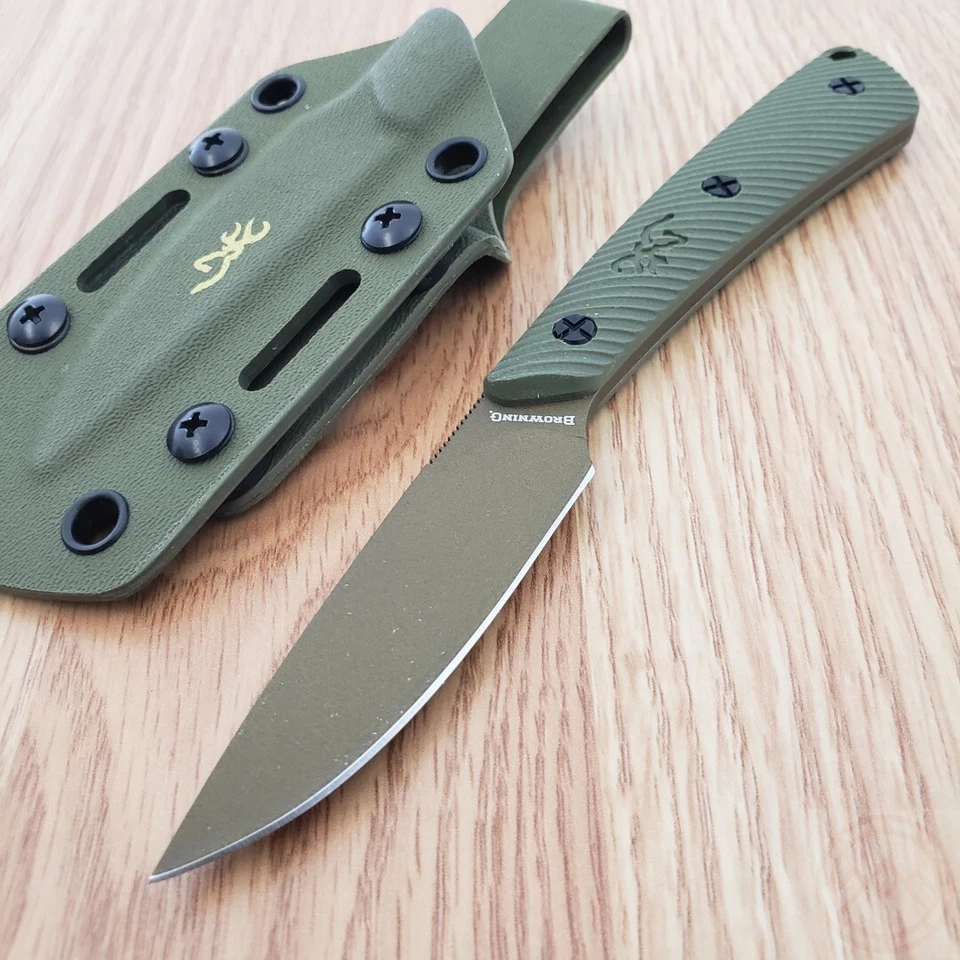 Browning Back Country Micro Fixed Knife 2.75" D2 Tool Steel Blade G10 Handle - Image 2 of 4