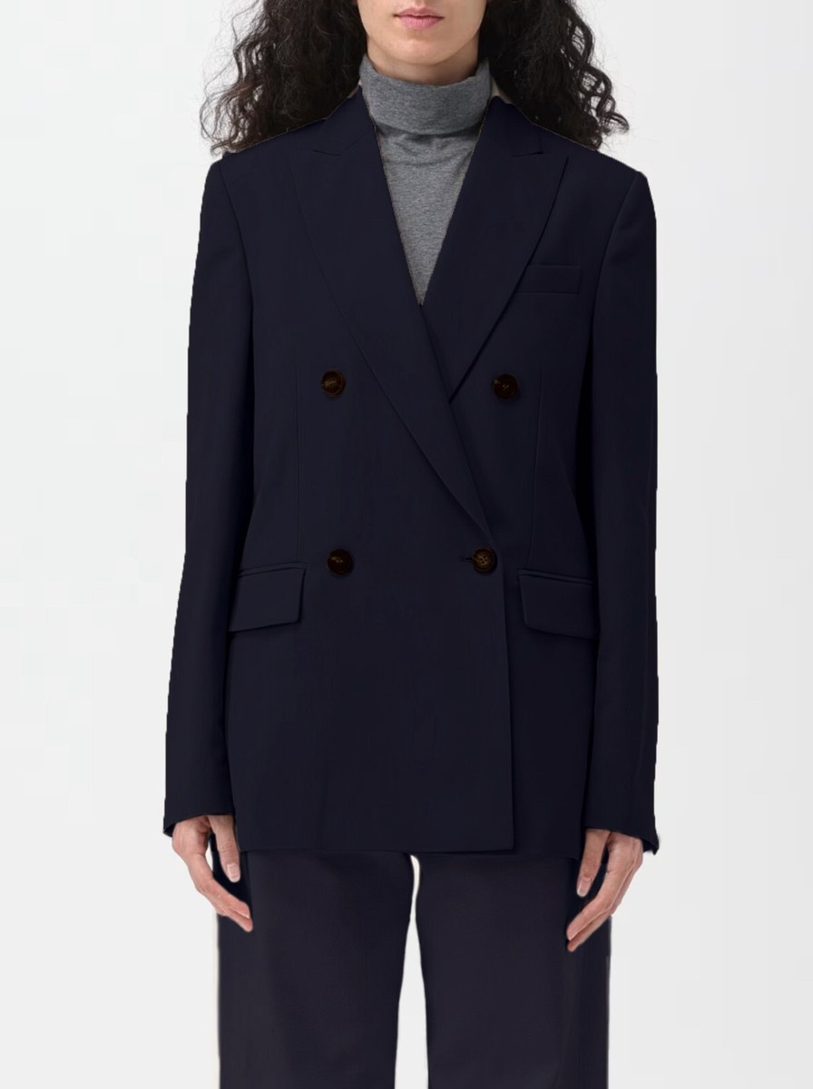 NWT$4495 Brunello Cucinelli Women Double Breasted Blazer Jacket W