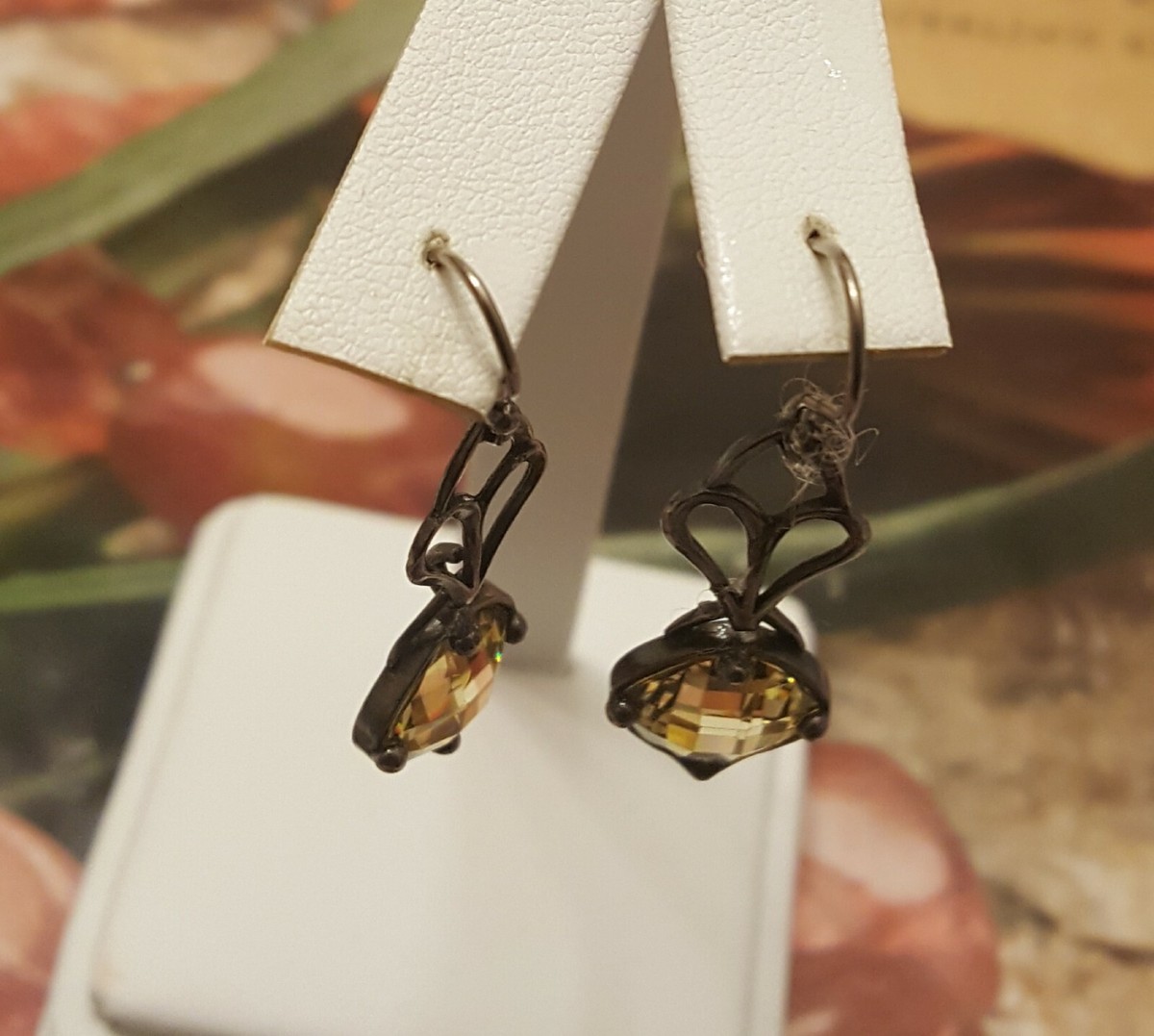 Silpada Boucles d'oreilles pendantes en forme de cœur en argent