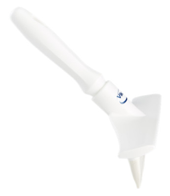 Vikan White Ultra Hygiene Rubber Single Blade Table Squeegee w/Mini Handle 9.65''