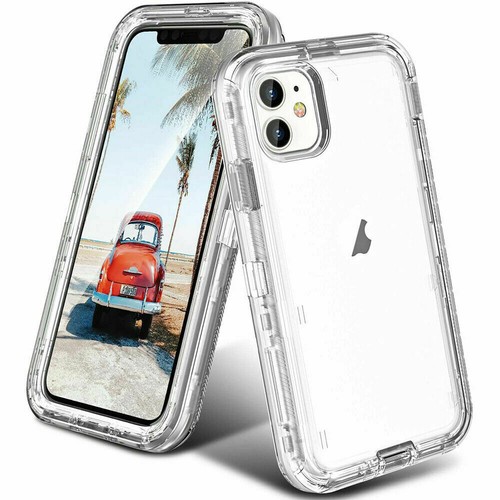 Für iPhone 14 Plus 13 12 11 Pro Max XR SE 7 8 6 stoßfeste klare Hülle Rückseite Abdeckung - Bild 8 von 16