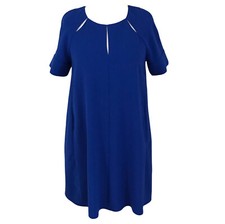 Phase Eight Colbat Blue Dress Tunic Swing Smock  Size UK 10 Occasion Wedding