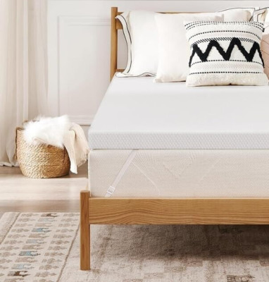 TWIN SIZE Foam Mattress Topper, 3 Inch Gel Memory Foam Mattress Topper by Z-HOM
