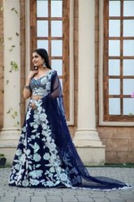 Indian Designer Kasturi Silk Georgette Lehenga Choli With Dupatta For Women