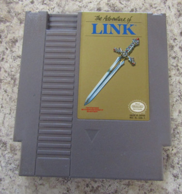 The Adventure of Link - Grey Cartridge (NES) Nintendo - Tested Working