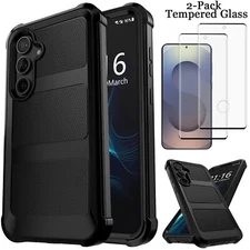 For Samsung Galaxy S25/S25 Plus/Ultra Shockproof Phone Case Cover/Tempered Glass
