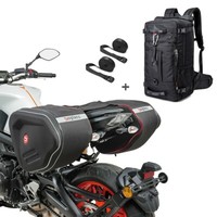 Set Satteltaschen + Rucksack FüR Royal Enfield Interceptor 650 RF1-HK4