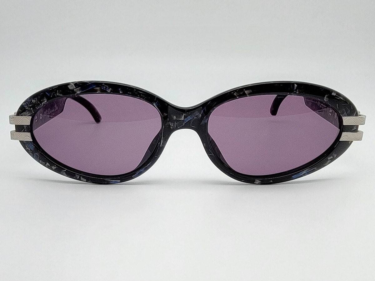 Christian Dior 2904 95 Black Marble Frame Purple Lens Sunglasses Austria 55-17 Christian Dior Sunglasses Frame Only 2854 90 Matte Black  main image 4