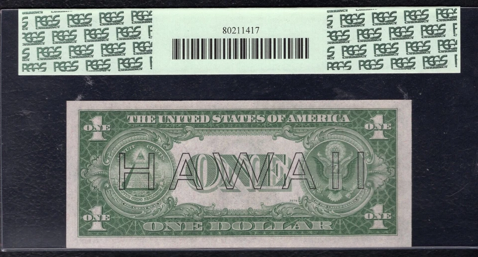 FR.2300 1935-A $1 “HAWAII” SILVER CERTIFICATE PCGS SUPERB GEM UNCIRCULATED-67PPQ - Image 2 of 2