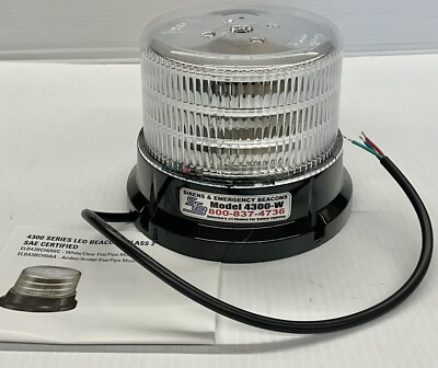 Sound Off Signal Led Beacon Permanent Mount White