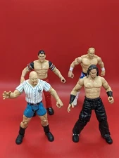 LOT of 4 WWF WWE Jakks Pacific Titan Tron Live TTL Wrestling Figures 1999