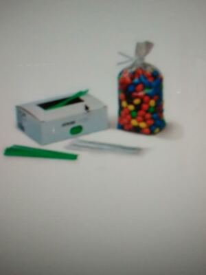 4'' White Vinyl Poly Bag Closing Twist Ties (2,000 Ties) - Laddawn 4881