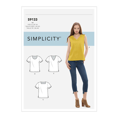 Simplicity Schnitt Nr 9133.U5 T-Shirt und Top Gr. 42 - 50