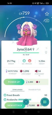 Pokémon Shiny Jynx GO