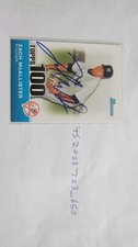 2010 Bowman Zach McAllister signed baseball card