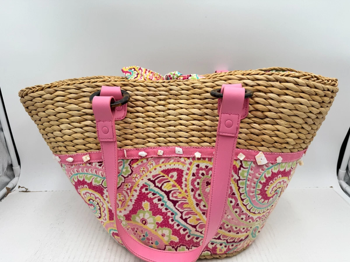 Vera Bradley Pink Straw Exterior Bags & Handbags for Women  display picture 1