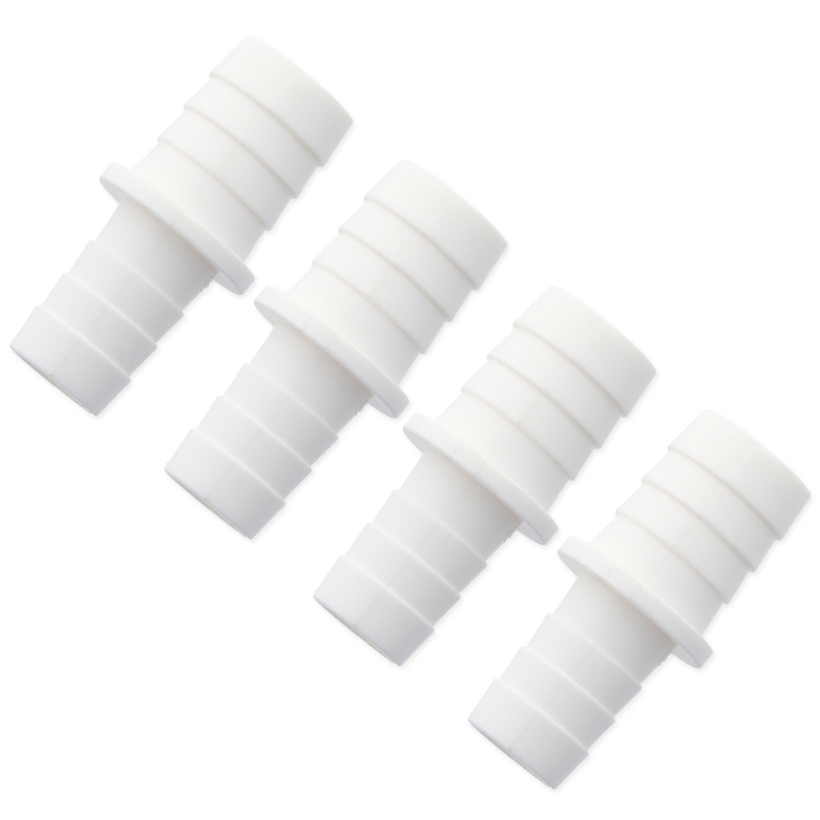 4x OUTLET HOSE CONNECTERS 17mm x 22mm Washing Machine Dishwasher Pipe