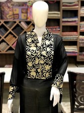 Tilla Embroidered Indian Kurta Kashmir Women Kurti Indian Kurtas Indo Boho Wear