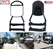 2x Towing Trailer Truck Car Adjustable Clip-on Extension Rearview Towing Mirror