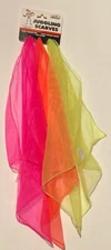 Air Traffic Juggling Scarfs 3 Colors 100% Nylon ATAJ Approved Vintage NOS