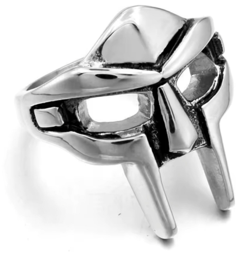MF DOOM Mask Gladiator Style Ring | One Size Ring | Hip-Hop Classic Accessory - Picture 2 of 5