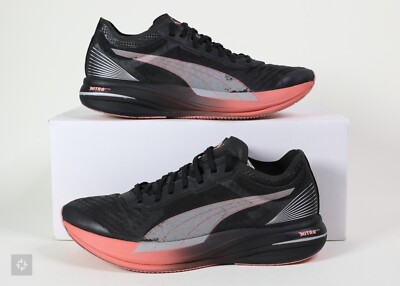 Puma Deviate Nitro Elite Carbon Pink Black Shoes Women's Size 8.5 (377091-01)