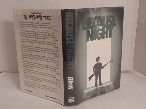 SIGNED by James Ellroy; BECAUSE THE NIGHT; 1984 1st Edition Hardcover - Picture 3 of 9