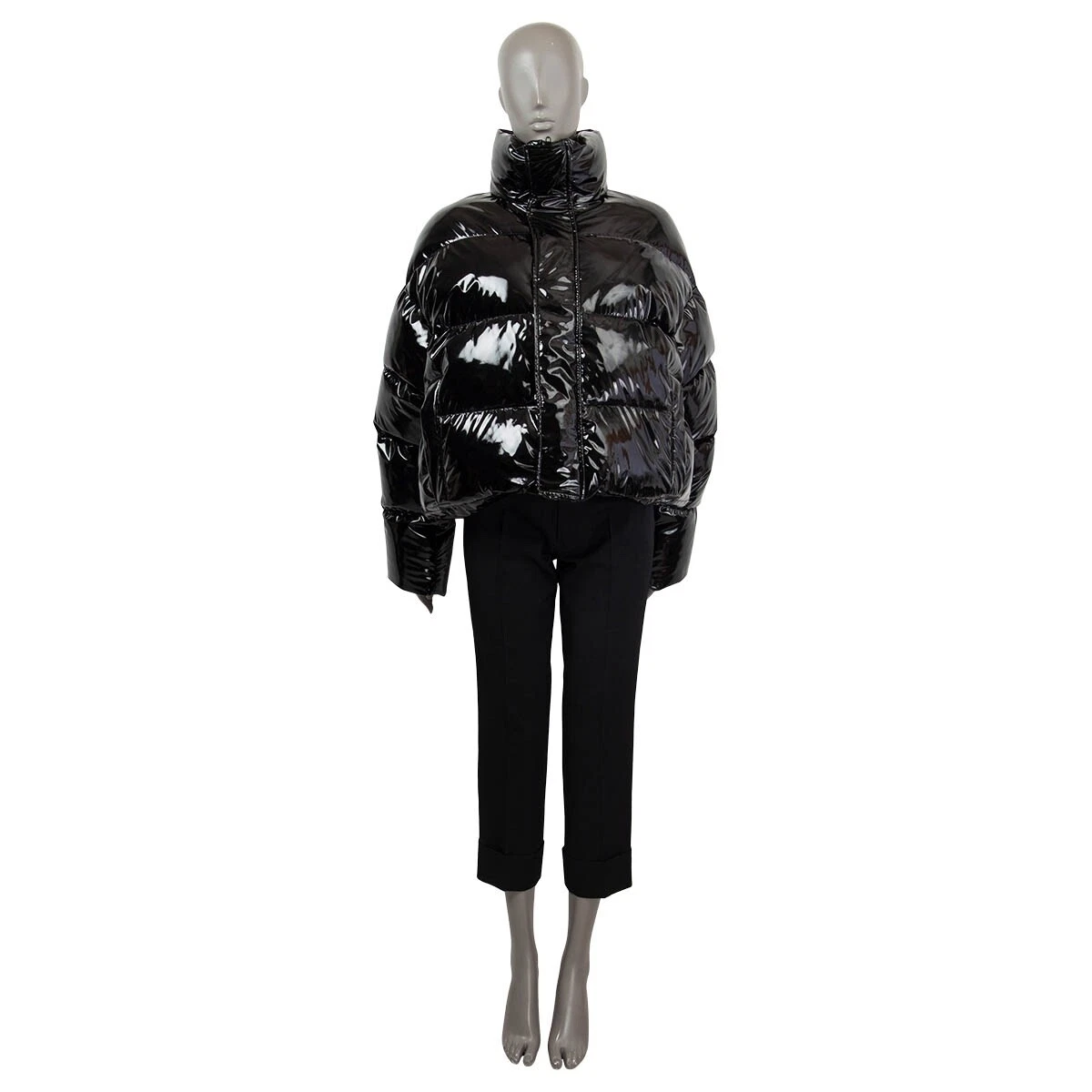 Balenciaga cropped best sale puffer