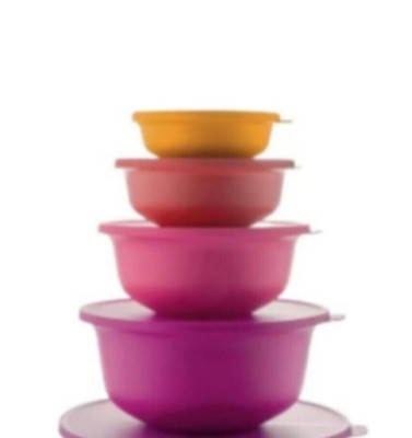 Tupperware Aloha Schüssel Set ( 4 ) 450 ml + 1,0 l + 2,0 l + 4,0 l   NEU