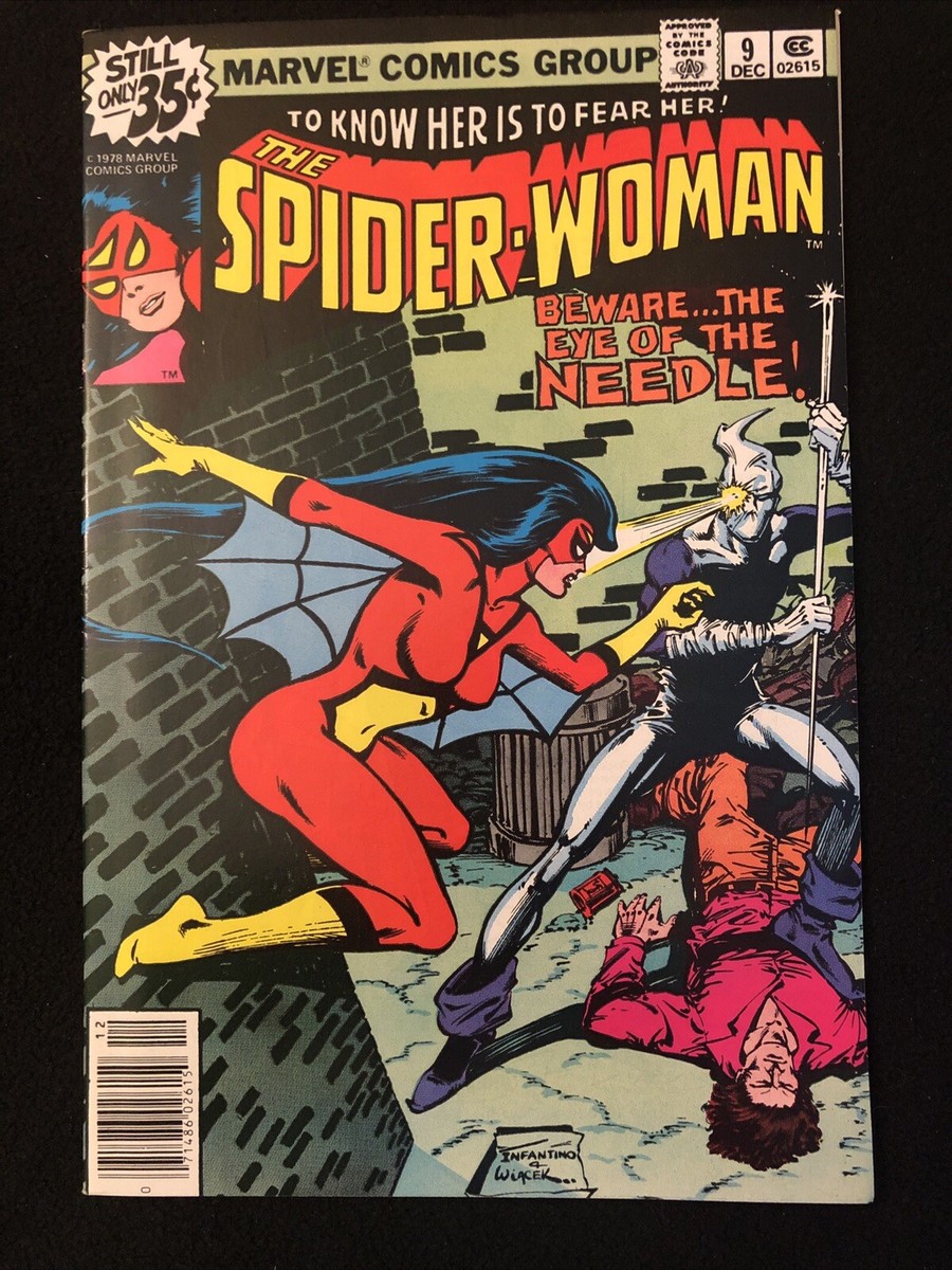 SPIDER-WOMAN 9 9.2 9.4 MARVEL 1978 BEWARE THE EYE OF THE NEEDLE