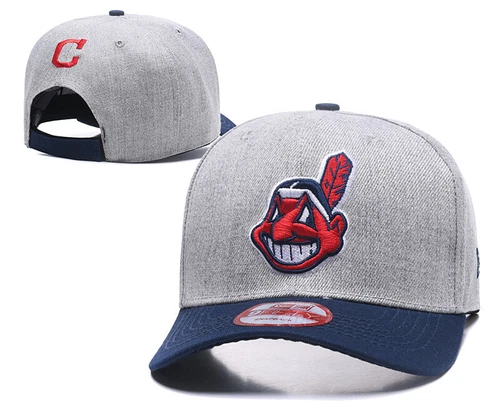 Cappelli Cleveland Indians berretto a scatto nuovo regolabile logo ricamato berretto baseball - Foto 5 di 13